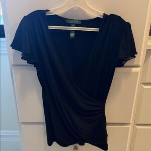 Black Wrap Top